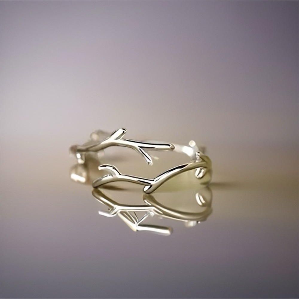 Nature-Inspired Silver Ring